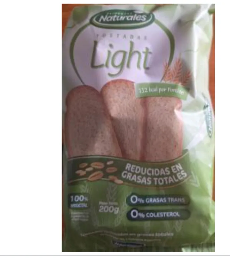 Galletitas Tostadas Naturales Light