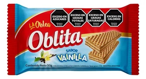 Galletitas Obleas Vainilla 50gr