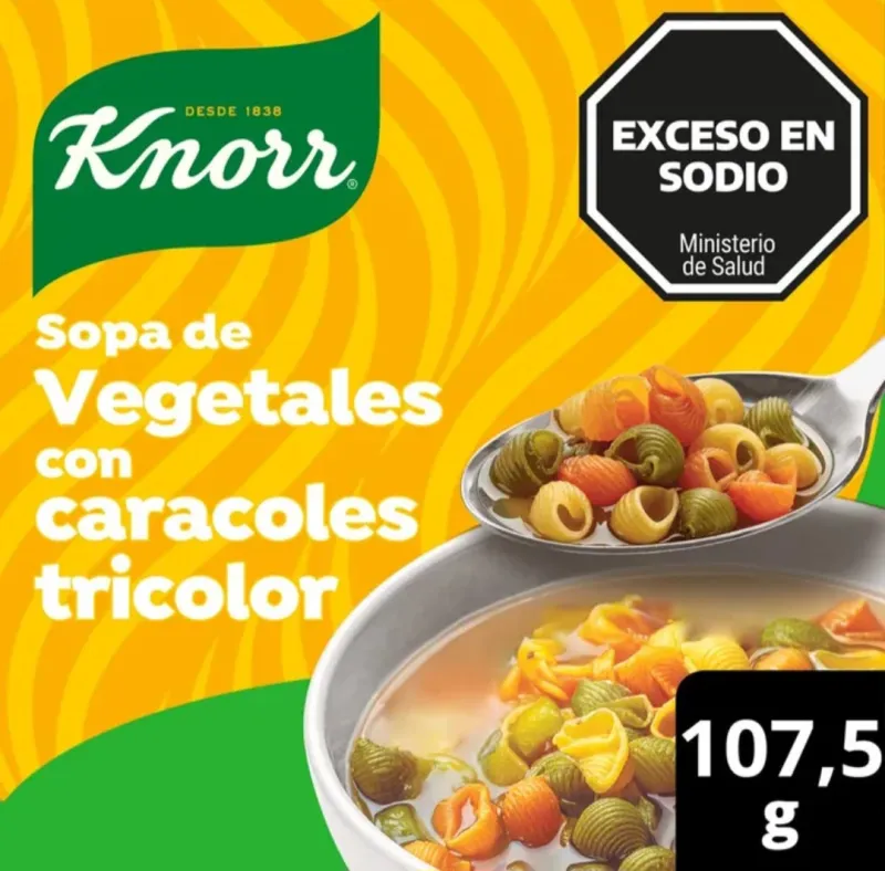 Sopa knorr Veg...Caracoles tricolor