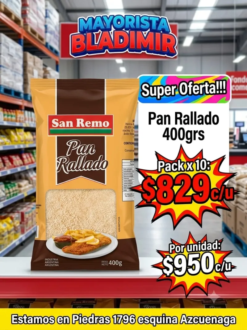 Pan Rallado San Remo 400grs