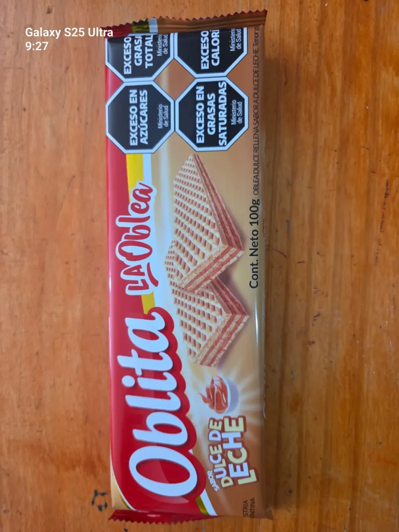 Galletitas Obleas Dulce de Leche 100grs