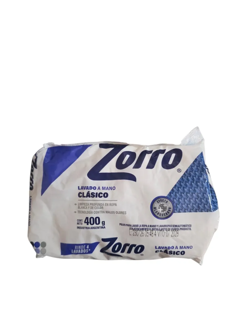 Jabon en Polvo Zorro 400gr