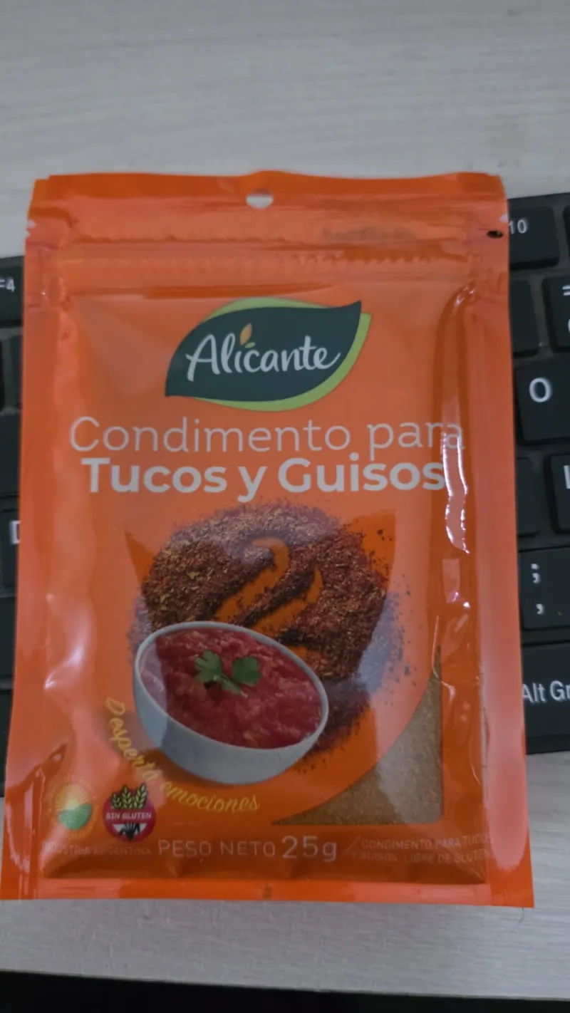 Condimento Tuco y Guiso Alicante 25gr