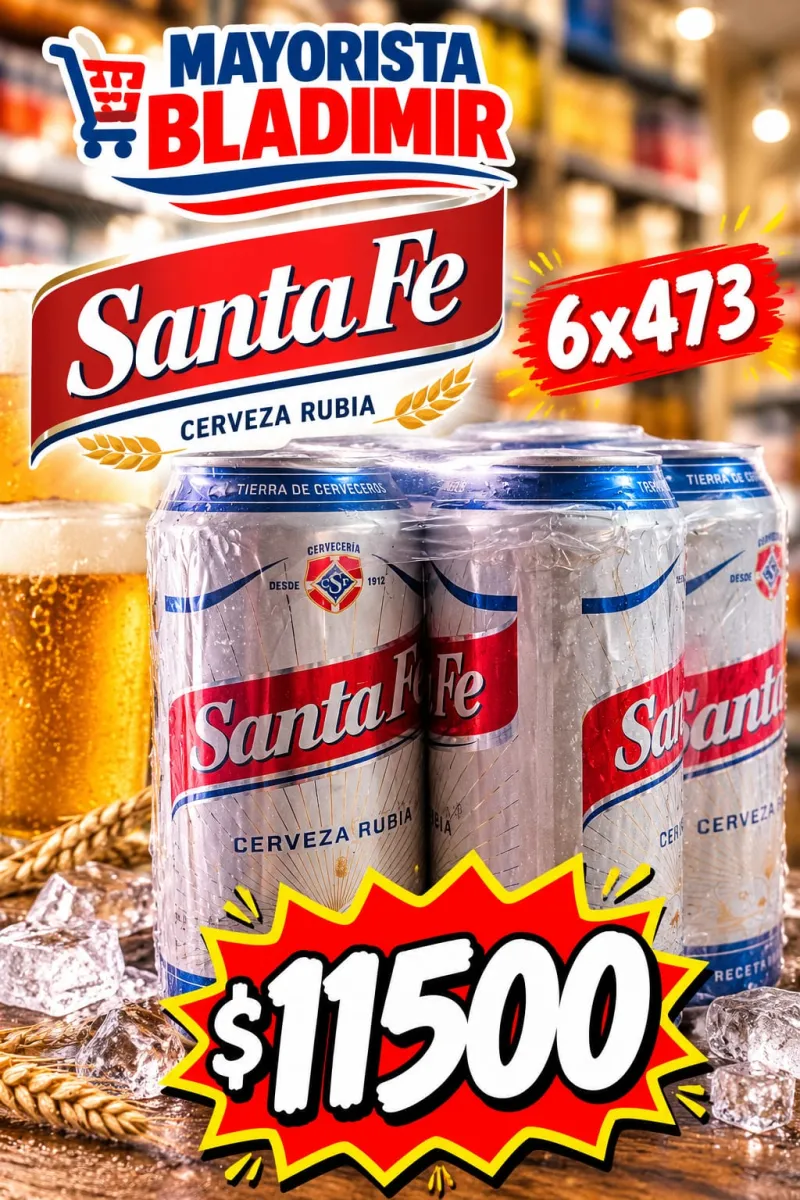Cerveza Santa Fe 6x473